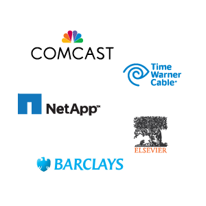 Sungard, Comcast, Time Warner Cable, NetApp, Elsevier, and Barclays